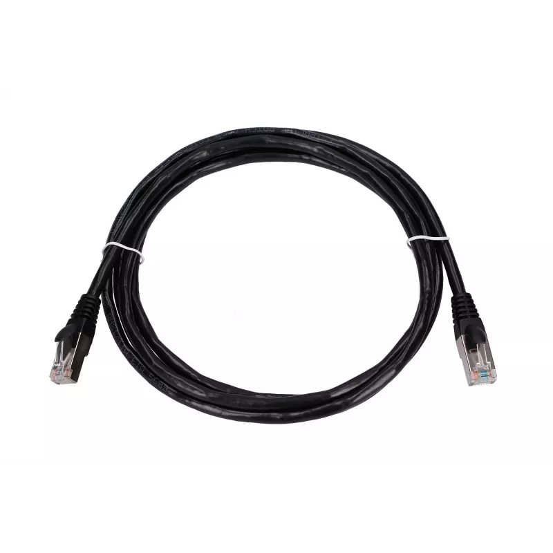 Tinklo kabelis Extralink LAN Patchcord Kat.5e RJ-45 2 m juodas