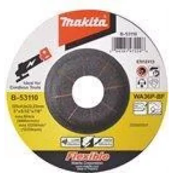 Makita - šlifavimo diskas - metalui, nerūdijančiam plienui - 125 mm - grūdėtumas: WA36P - skirtas Makita DGA506RTJ