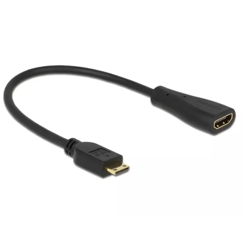 HDMI laidas DeLOCK 0,23 m mini-HDMI/HDMI