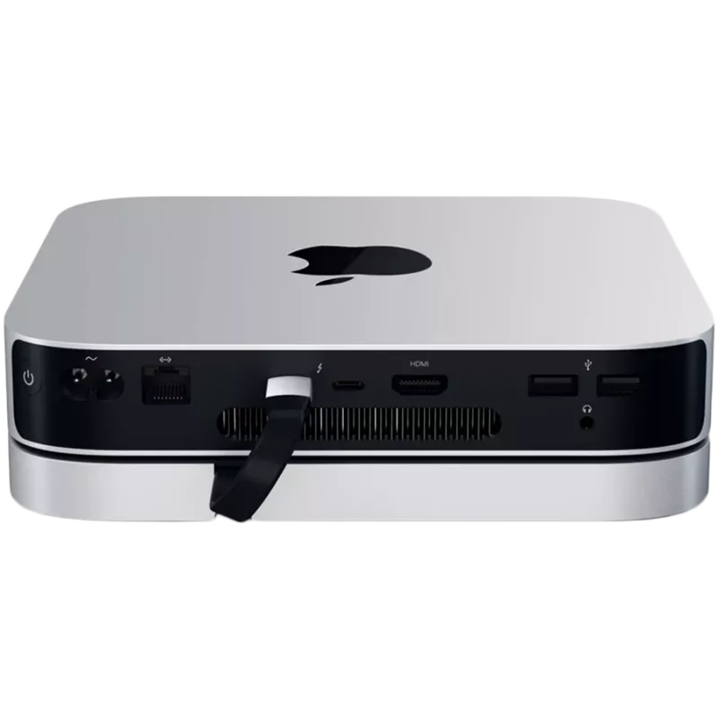 Satechi USB Type-C aliumininis stovas ir šakotuvas, skirtas Apple Mac mini (sidabrinis)