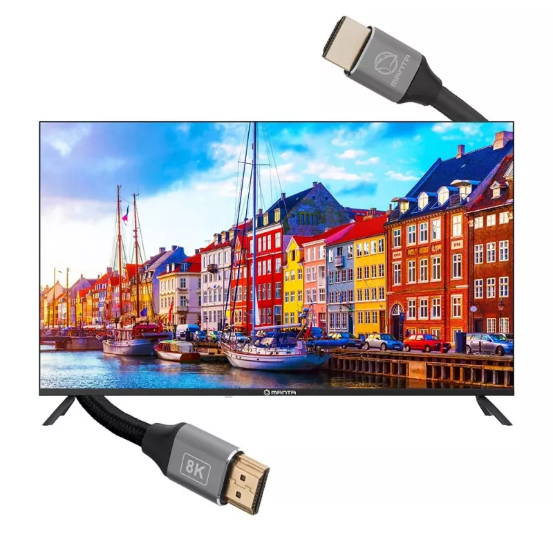 HDMI laidas MANTA HDMI-1.5MC 1,5 m, palaiko iki 8K