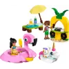 LEGO Friends rinkinys 42658 baseino vakarėlis su vienaragiu ir flamingu, personažais ir aksesuarais
