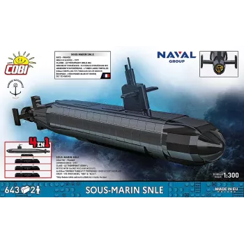 Cobi Blocks Sous-Marin SNLE konstrukcinis rinkinys — 643 detalės