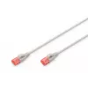 Tinklo kabelis ASSMANN Electronic DK-1617-010S RJ-45 Cat6 1m Pilkas