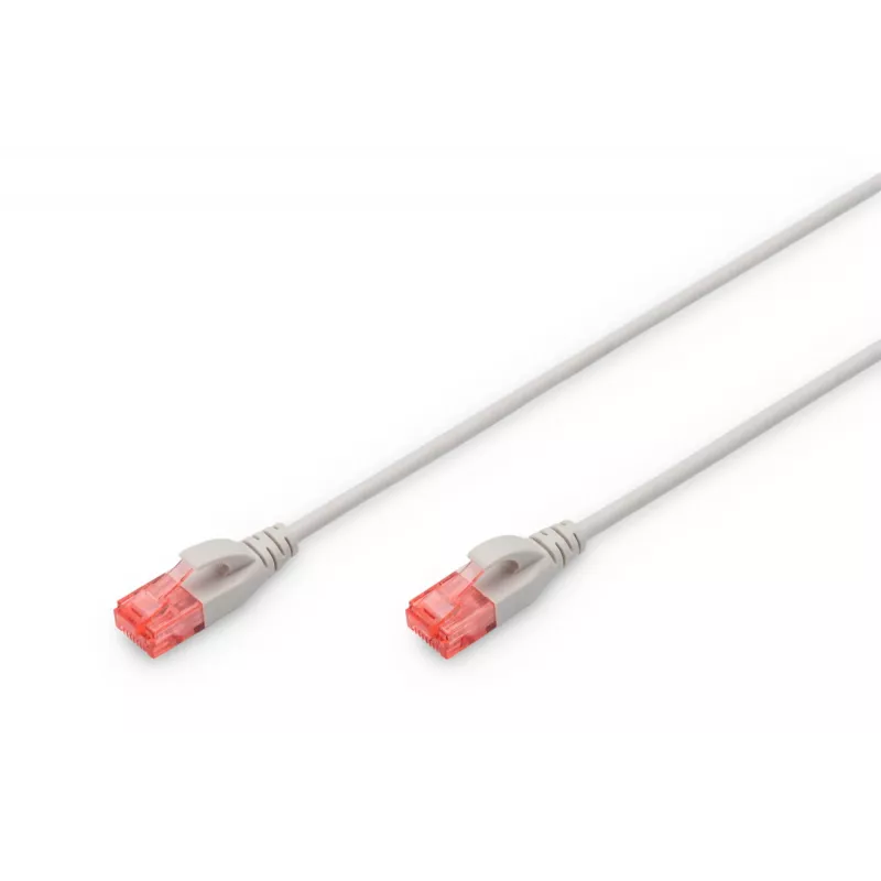 Tinklo kabelis ASSMANN Electronic DK-1617-010S RJ-45 Cat6 1m Pilkas