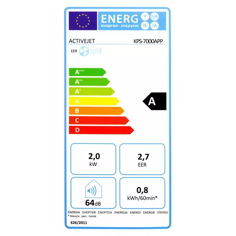 „Activejet“ nešiojamasis oro kondicionierius KPS-7000APP