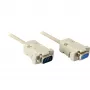 Wentronic Goobay Connection kabelis D-SUB, pilkas, 2 m - D-SUB/RS-232 kištukas (9 kaiščių) > D-SUB/RS-232 lizdas (9 kaiščių) (50224)