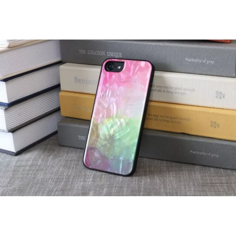 Apsauginis telefono dėklas iKins, skirtas Apple iPhone 8/7, su vandens gėlių dizainu, juodas
