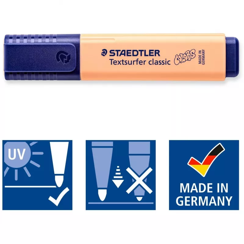 Žymeklių rinkinys Staedtler 364 C 6 vnt. Kaltinis antgalis Laimo Mėtų Persikų Rožinė Violetinė Geltona