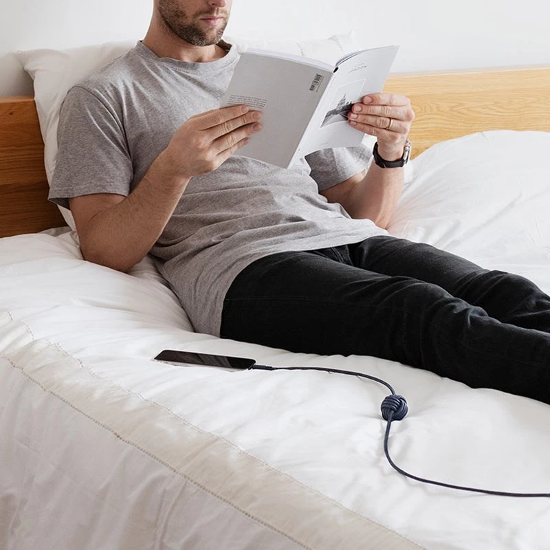 USB-C į Lightning laidas Native Union Night kabelis 3 m — juoda/pilka, 3 m ilgis