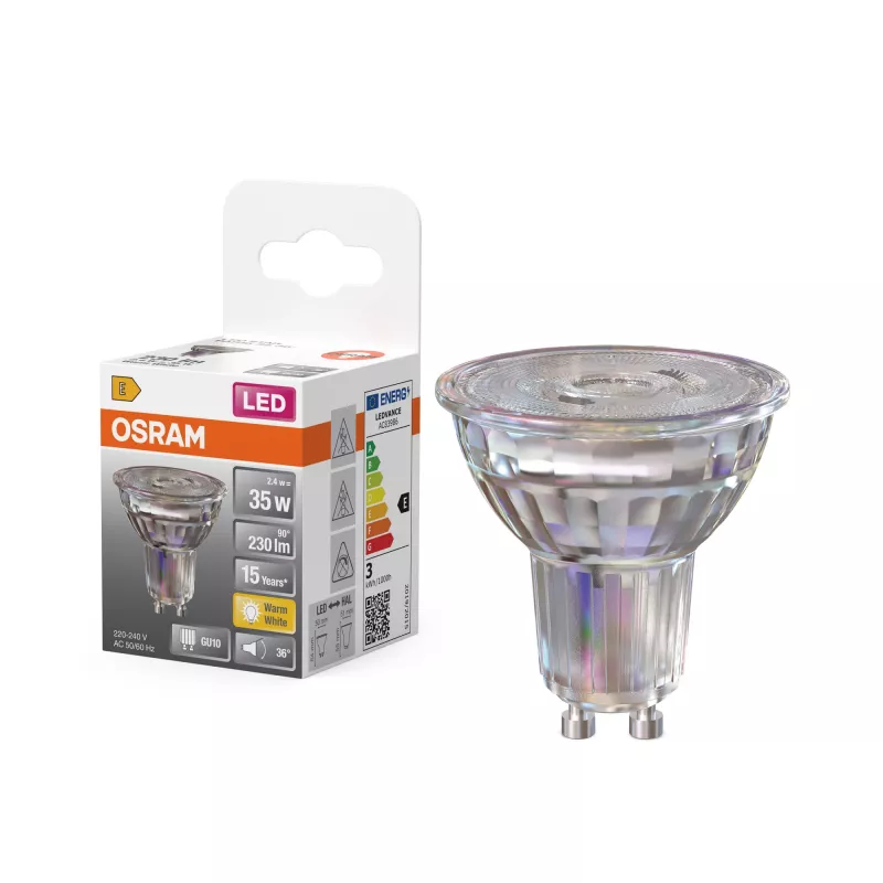 Osram Parathom Reflector | GU10 | 2.4 W | Šilta balta