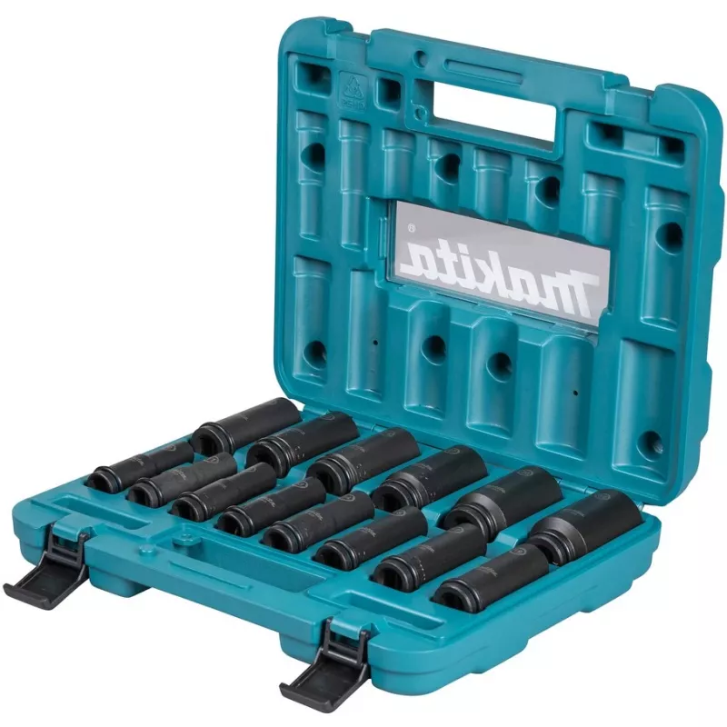Makita E-16586 smūginis lizdų komplektas Juoda, Žalia