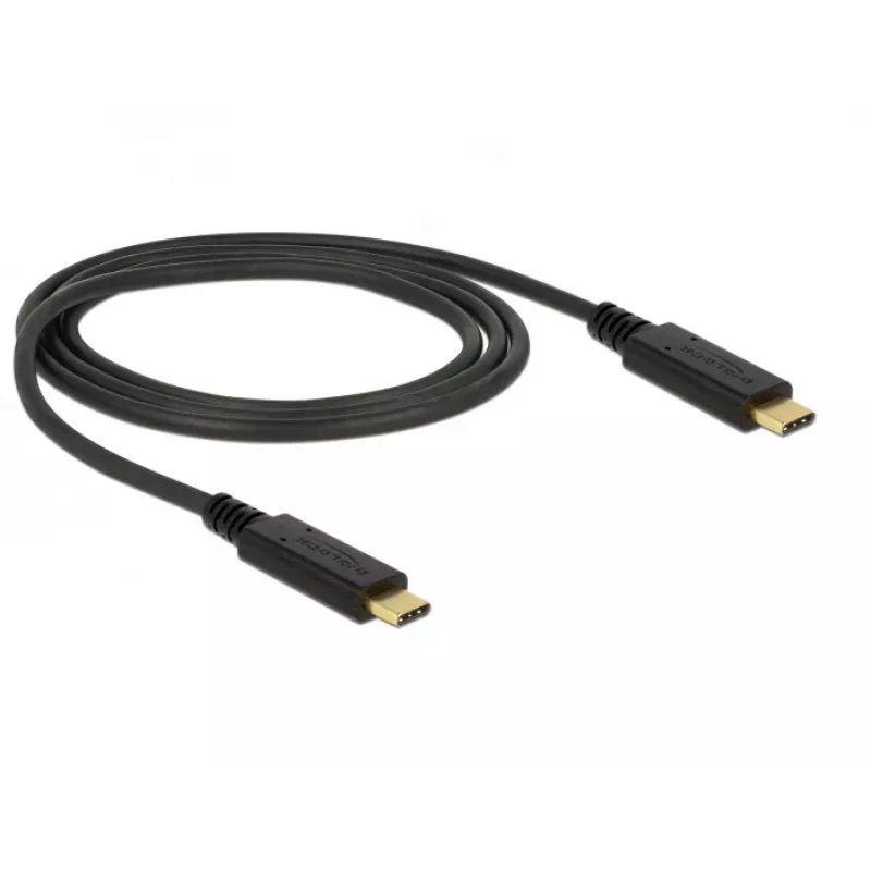USB laidas DeLOCK 83661 USB 3.2 Gen 2 1m USB C juodas