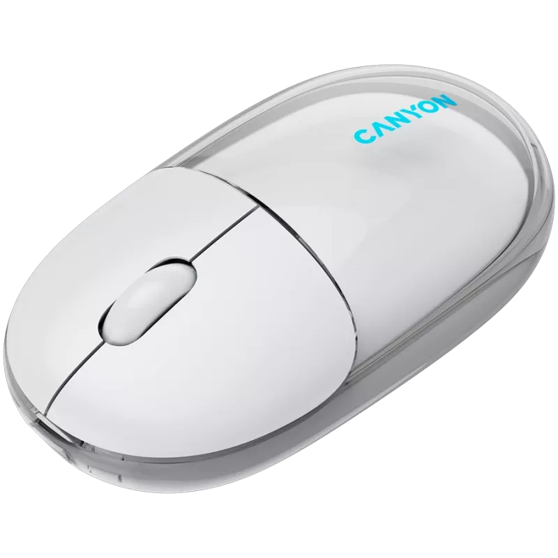 CANYON pelė OnClick 24 BT/ Wireless Transparent/White