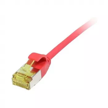 komutacinis kabelis RJ45, CAT6A 500Mhz, 0,15m, raudonas, U/FTP, plonas apvalus d=3,8mm, TPE/LSZH(Superflex), AWG32, su Cat.7 neapdorotu kabeliu, Synergy 21 (S217340V3)