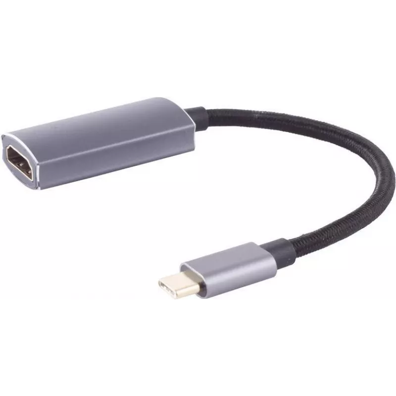USB grafikos adapteris shiverpeaks BS14-05051 USB Type-C kištukas Juoda Pilka