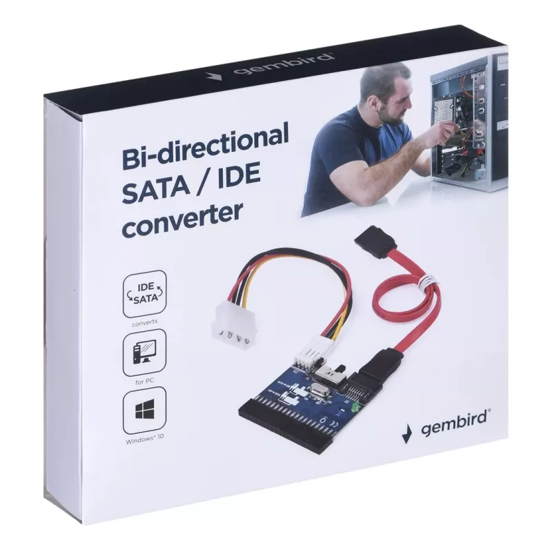 Gembird Dvipusis SATA/IDE keitiklio sąsajos plokštės/adapteris Vidinis