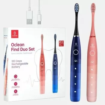 Sonic toothbrush Oclean Flow Find Duo Set Adult Blue Pink OCLEAN