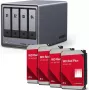 NAS enclosure UGREEN NASync DXP4800 Plus su Western Digital vidiniais HDD 16 TB (4 x 4 TB)