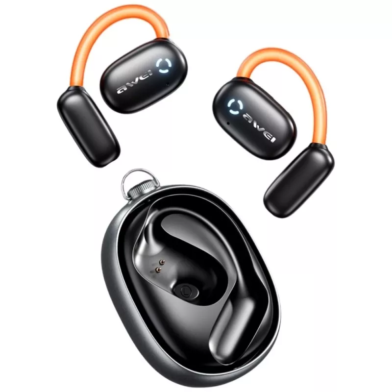Belaidės ausinės Bluetooth 5.4 TZ13 ANC Spinner juodos