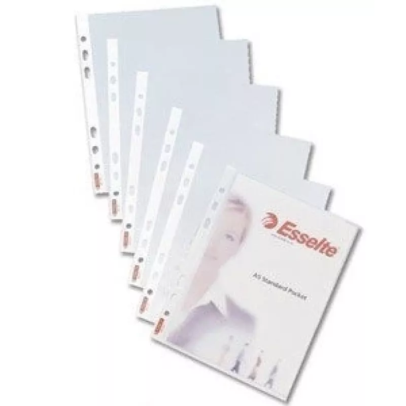 Sleeves Esselte, A4, 75 mikronų, blizgūs (100)