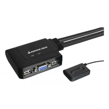 KVM jungiklis IOGEAR 2 prievadų USB GCS22U juodas