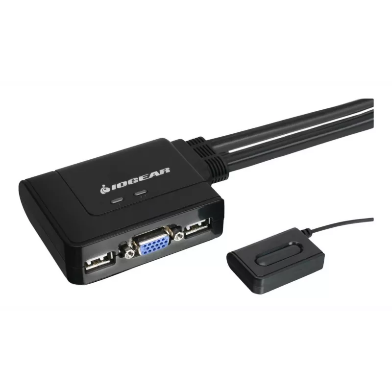 KVM jungiklis IOGEAR 2 prievadų USB GCS22U juodas