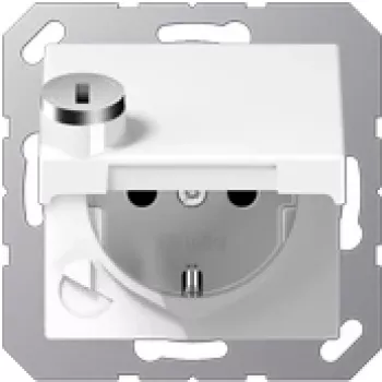 JUNG A 1520 BFKLSL WW - F tipo - Balta - Termoplastikas - IP44 - Universali - 250 V