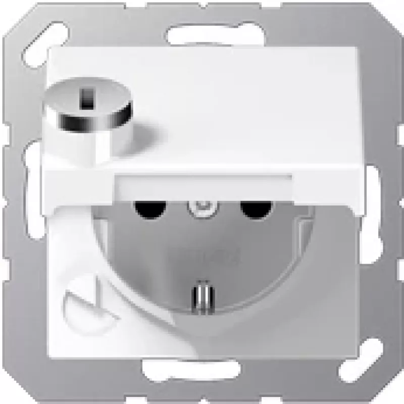 JUNG A 1520 BFKLSL WW - F tipo - Balta - Termoplastikas - IP44 - Universali - 250 V