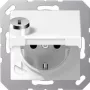 JUNG A 1520 BFKLSL WW - F tipo - Balta - Termoplastikas - IP44 - Universali - 250 V