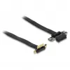DeLOCK PCI Express x1 90° kampu lenkta išplėtimo plokštė su 30 cm kabeliu