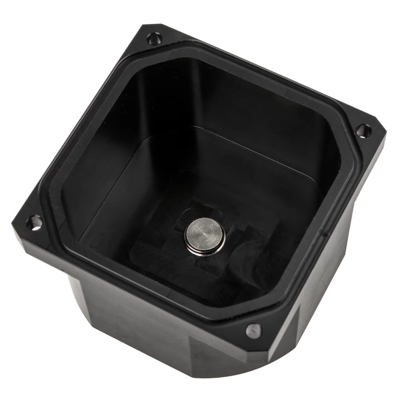 Kompiuterio aušinimo komponentas Aqua-Computer 34083 — skysčio aušinimo dalis, 0,16 L aušinimo skysčio, 80×80×48 mm, juoda
