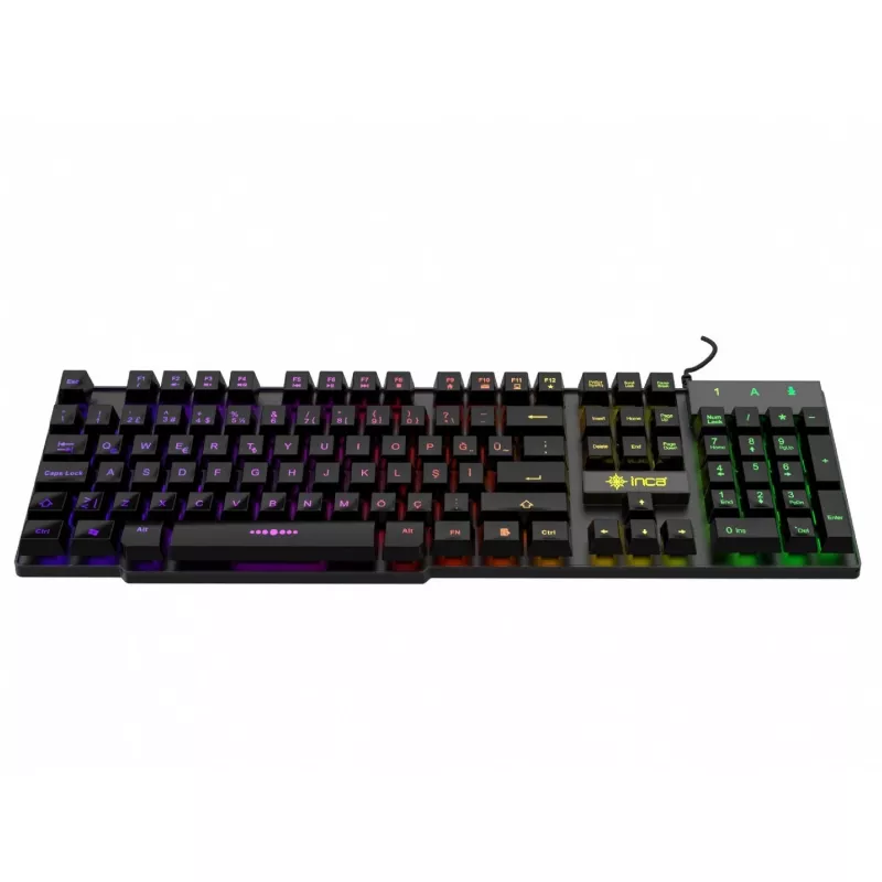 Incase Gaming Keyboard IKG-446 Regenbogen, RGB, vokiškas išdėstymas mažmeninė prekyba
