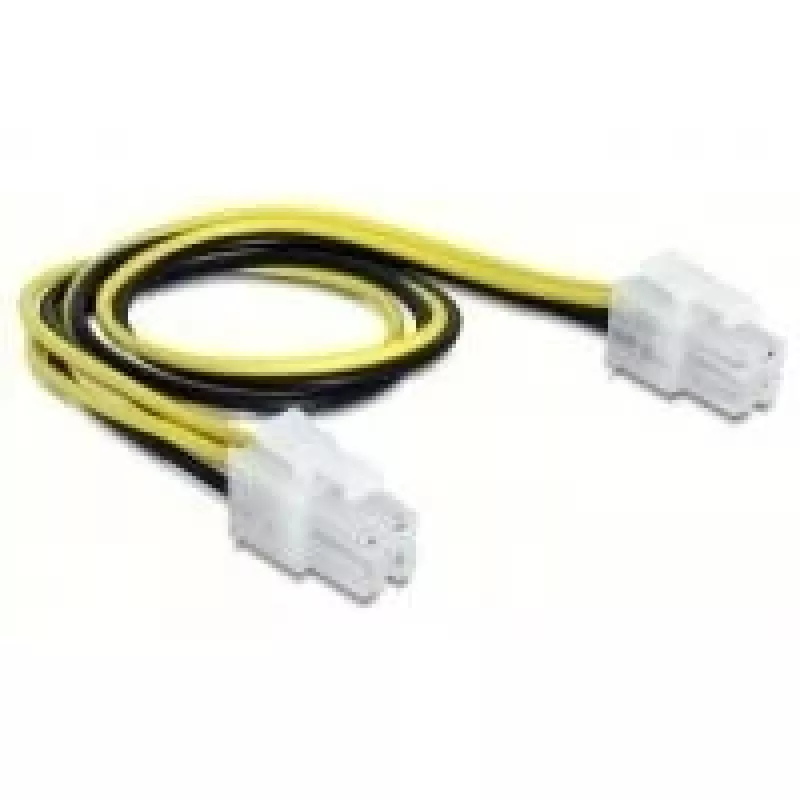 Maitinimo laidas DeLOCK 65604 juodas geltonas 0,3 m