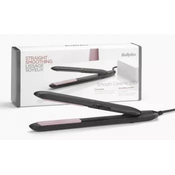 Tiesinimo žnyplės BaByliss CERAMIC 230 — Keraminės plokštelės, 2 šilumos lygiai, 1,8 m laidas, juodos