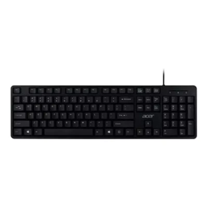 Laidinė USB klaviatūra Acer GP.KBD11.04F — Pilno dydžio QWERTY US International, juoda, 1,45 m laidas