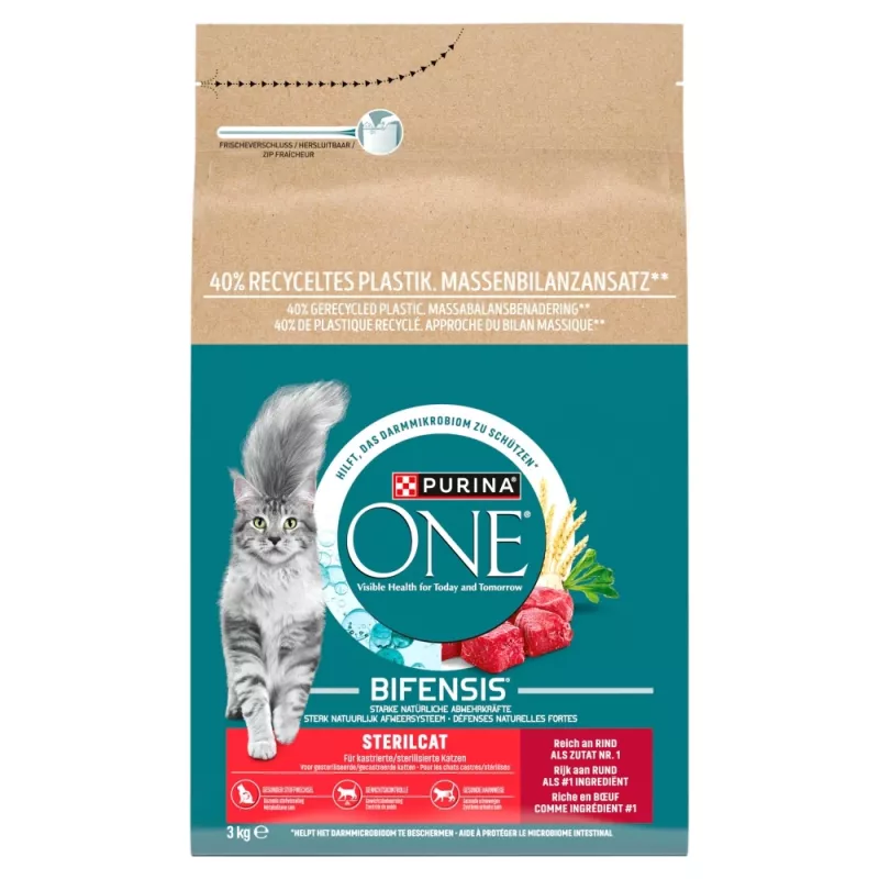 PURINA One Sterilcat Rich in beef - sauso kačių ėdalo - 3kg