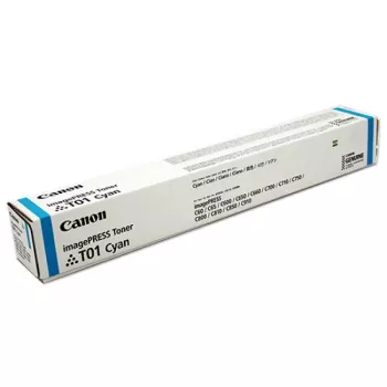 Originalius „Canon T01C“ 8067B001 dažų kasetė, 5000 puslapių, žydra