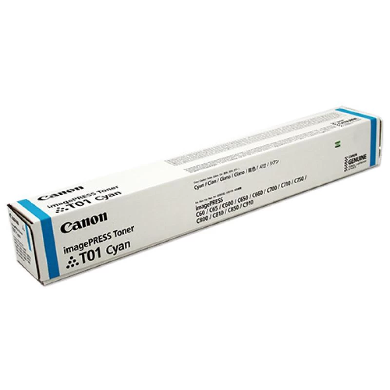 Originalius „Canon T01C“ 8067B001 dažų kasetė, 5000 puslapių, žydra