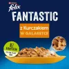 Šlapias kačių maistas Felix PURINA maišeliuose po 85 g — vištienos skonio, suaugusioms katėms, 82 % drėgmės, 11,5 % baltymų