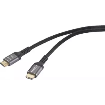 SpeaKa Professional HDMI jungiamasis laidas HDMI-A kištukas kištukas juodas SP-13125620 8K UHD (SP-13125620)