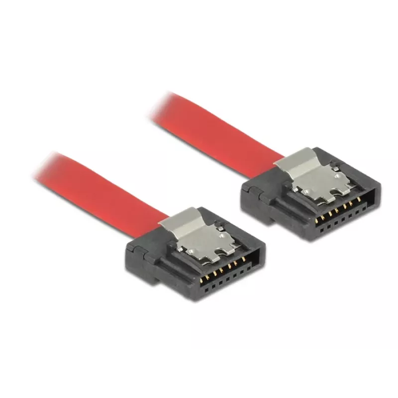 DeLOCK SATA kabelis 0,3 m SATA III 7 kontaktų raudonas
