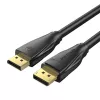 DisplayPort 1.4 laidas Vention HCCBI, 3 m, 8K@60Hz / 4K@120Hz, 80 Gbit/s, paauksuoti kontaktai, juodas