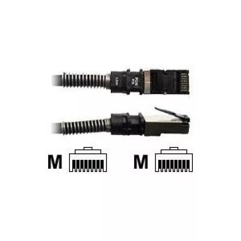 Tinklo kabelis PatchSee PCI6-F/16 RJ-45 Cat6a 4,9 m juodas