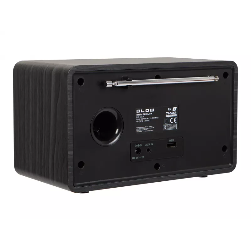 BLOW virtuvės radijas RK5 FM/DAB+ su Bluetooth, juodas