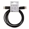 DisplayPort laidas SAVIO CL-136, DisplayPort kištukas–kištukas, 2 m, DP 1.2, auksiniai kontaktai, juodas