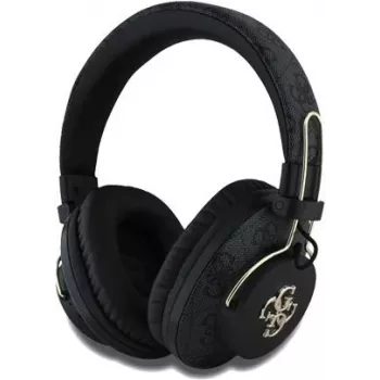 GUESS belaidės Bluetooth ausinės 4G Metal Logo juodos, GUBHS72P4FC4MK, universalios (GUBHS72P4FC4MK)