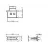 Lizdo apsauginis dangtelis DeLOCK 64025 Displayport juodas