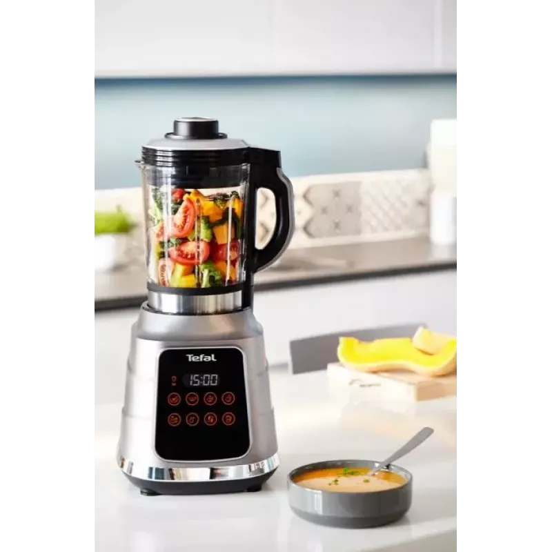 Stalinis trintuvas Tefal BL985A31 — 1300 W, 1,75 L stiklinis indas + 2 L Tritan indas, Trip'Ax 6 sparnų nerūdijančio plieno peiliai, vakuuminis maišymas