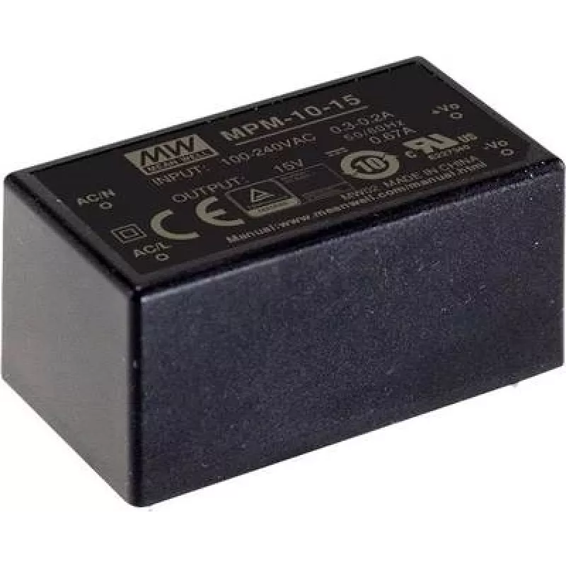Maitinimo adapteris MEAN WELL MPM-10-5, 10 W, 5 V išėjimas, 80–264 V įėjimas